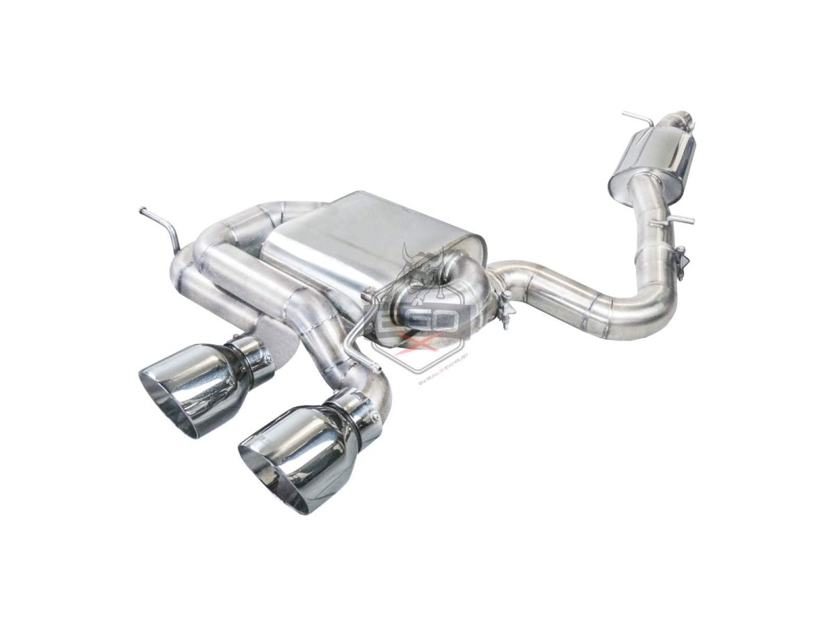EGO-X Abgasanlage 3,5" mit 3" MSD für VW Golf 6 R / Golf 5 R32