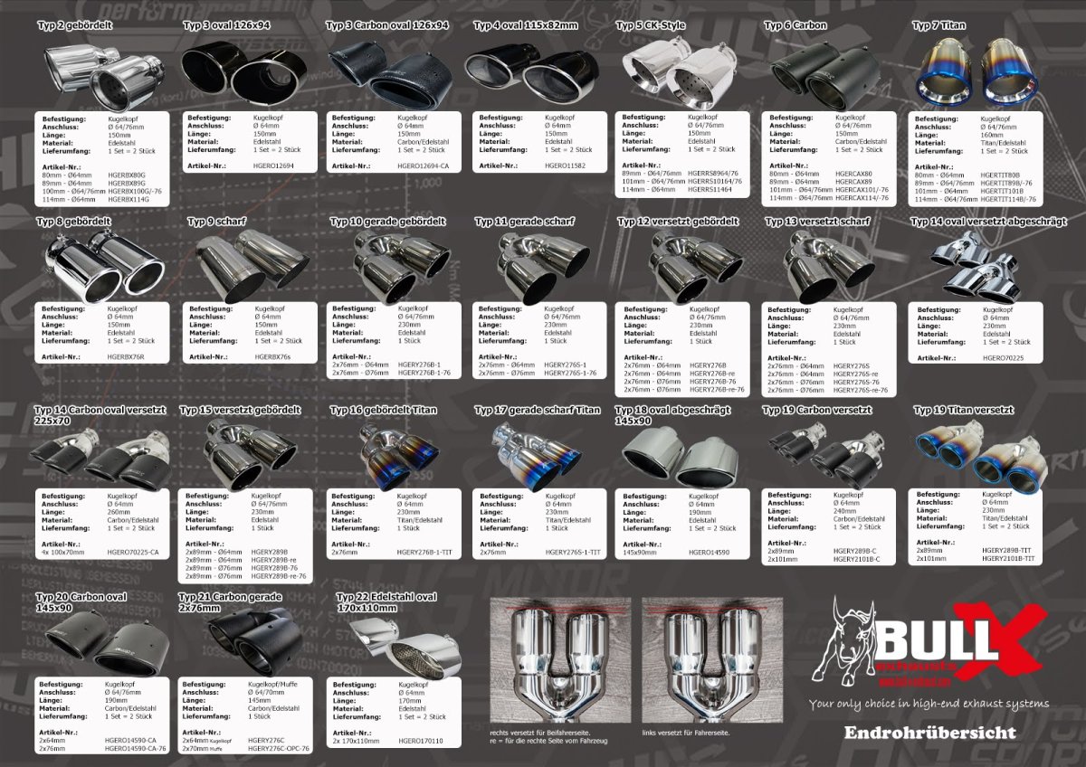EGO-X Abgasanlage 3,5" für Audi RS3 8P
