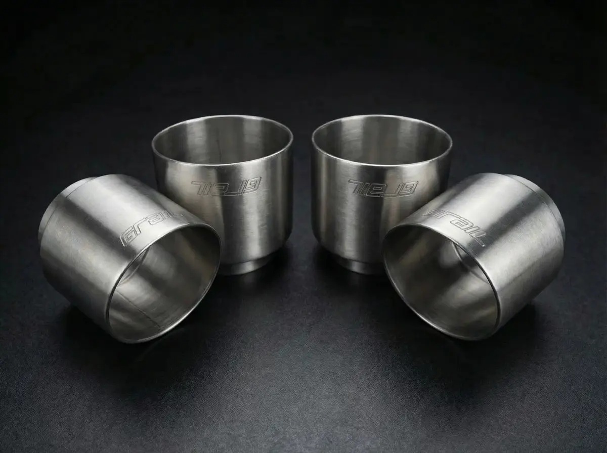 Edelstahl Endrohre +350