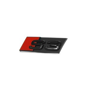 Original Audi S3 Schriftzug Kühlergrill Tuning Emblem Exclusive Black Edition Logo schwarz